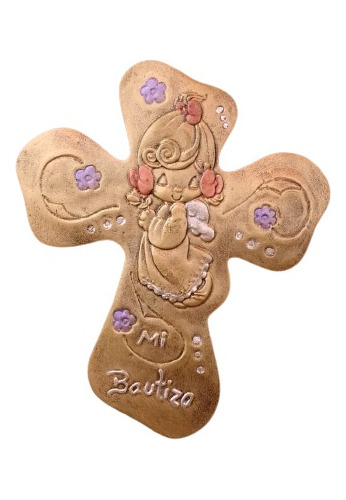 Recuerdos Bautizo Niña Elegante Cruces Crucifijo Colgar 17cm