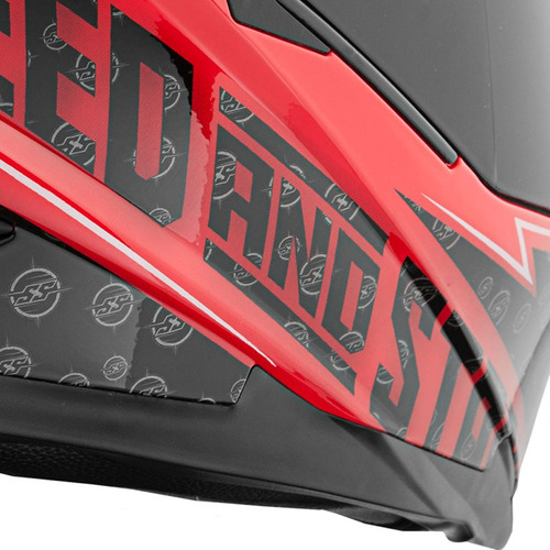 Imagen 4 de 7 de Casco Speed And Strength Ss1600 Sure Shot Gris Para Moto