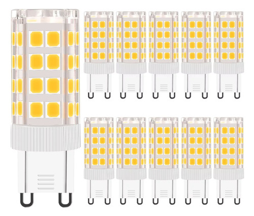 Kit 10 Lâmpadas Led G9 Halopim 5w Bivolt Luz Branco Quente Lumi