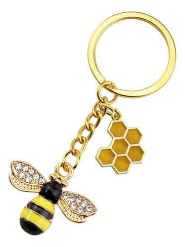 Adorable Llavero Con Forma De Abeja, Adorno Para Bolsa