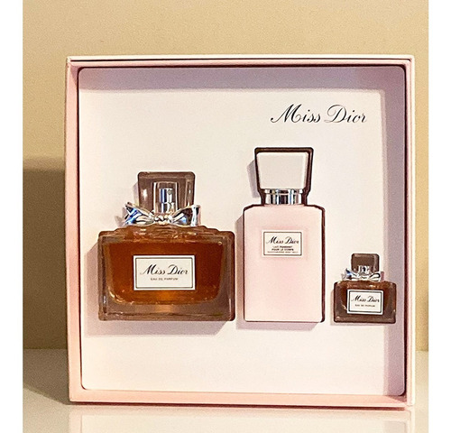 Set Perfume Miss Dior Edt 100ml 3pzas Dior Original