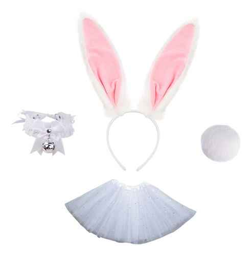 Conjunto De Cola De Diadema Con Orejas De Conejo De Pascua,