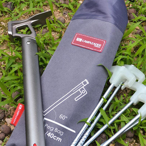 2 Canopy Tent Pegs Storage Bag Holder Case Hammer Pouch