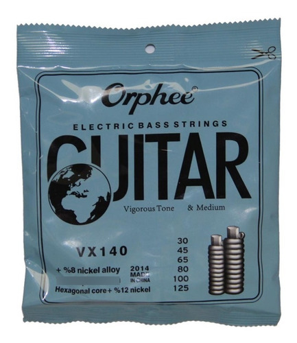 Cuerdas Para Bajo De 6 Orphee Vx140 T/ Ernie Ball