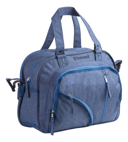 Bolso Maternal Mudador Pañalera Bebesit Melange - Azul