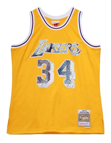 Mitchell And Ness Jersey 75th La Lakers Shaquille O'neal 96