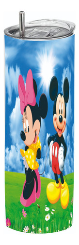 Termo Skinny Café 20 Oz De Mickey Mouse & Mimi #0021