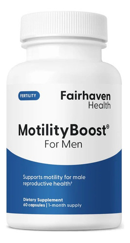 Fairhaven Health Motilityboost For Men Salud Esperma 60 Cáps Sabor Sin Sabor
