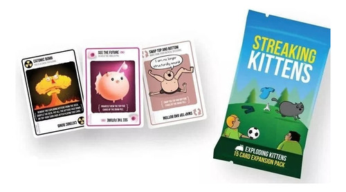 Exploding Kittens Expansion Streaking Kittens En Ingles