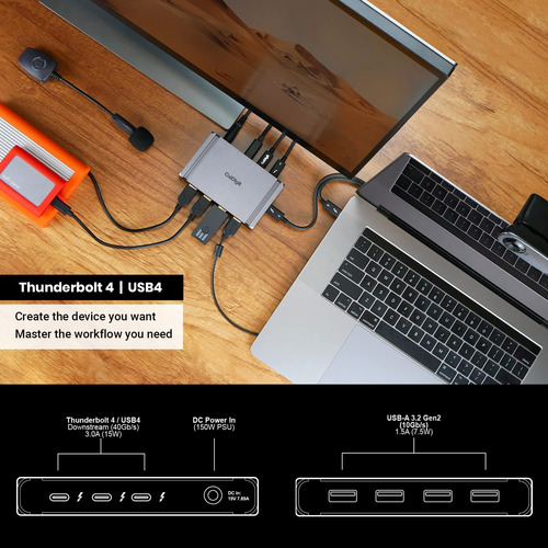 Thunderbolt 4 Element Hub Caldigit 4x Usb4 Con Carga De 60 W