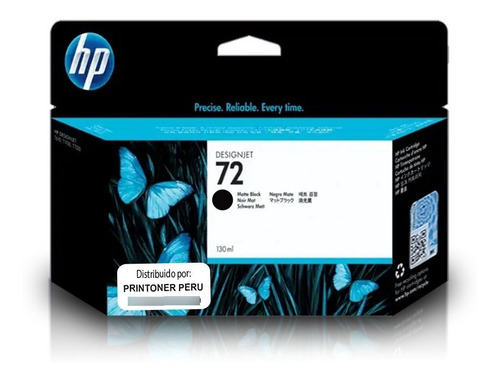 Tinta Hp 72 Mate Black (130ml) Dj T1100, 1120, 1200 Original