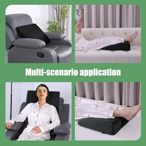 Almohada Reclinable Viscoelástica Grande, Cojín Cuña, Extens
