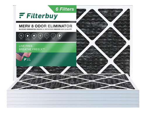 Filtro Aire Merv Eliminador Olor Plisado Para Horno Carbon