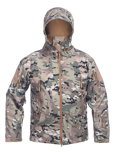 Chaqueta De Camuflaje Para Hombre, De Forro Polar Cálido Y S