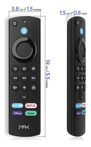 Controle Compátivel Fire Stick Amazon Com Voz Mmk Com Pilhas