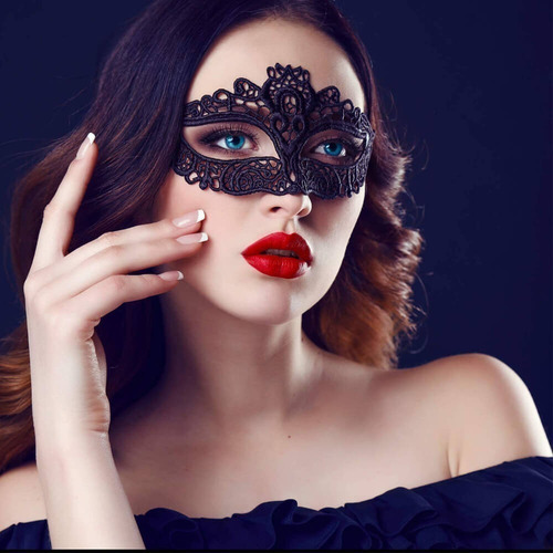 . 20 Antifaz Encaje Mascarada Decorativas Fiesta Halloween