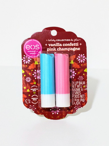Eos Kit Colección Holiday Vainilla Confeti + Pink Champagne