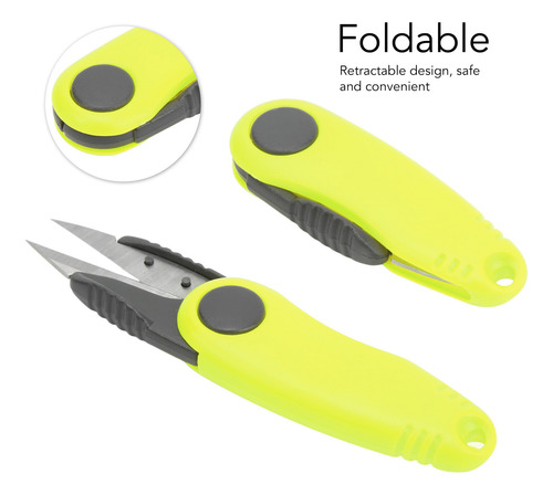 Tijeras Rápidas Con Forma De Camarón Amarillo Fluorescente,