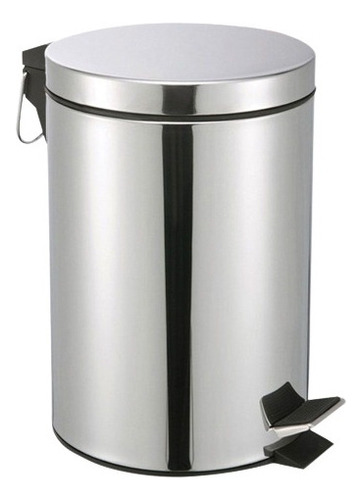 Vittak cesta de lixo lixeira banheiro metal inox 3L com pedal cor cinza