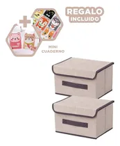Comprar Pack12 Caja Lavable De 25x19x16cm Beige Y+regalo Agendita