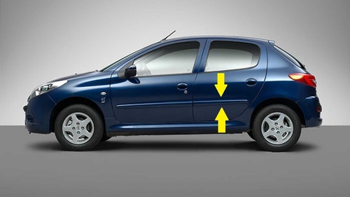 Bagueta Puerta Trasera Izquierda Peugeot 207 5p Pp Con Clips
