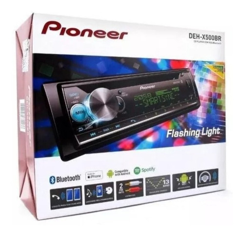 Cd Player Pioneer Deh-x500br Bluetooth Lançamento Mixtrax