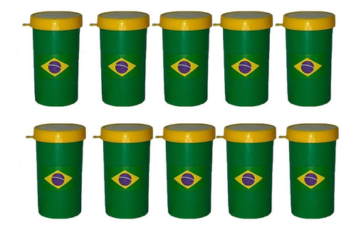 Kit 10 Apitos Corneta Plástico Vuvuzela Brasil Copa Do Mundo