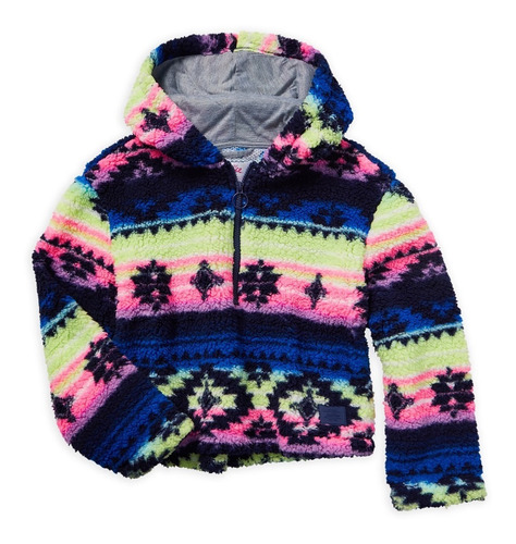 Jacket Hoodie Justice Navy Aztec Niña Adolescente Importado