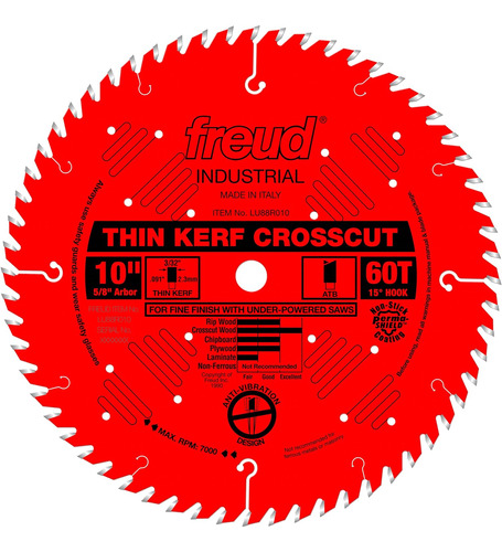 Hoja De Corte Transversal De Acabado Fino 10 Freud Lu88r01