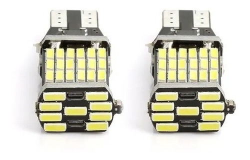 Imagen 3 de 10 de Juego 2 Lamparas Csp T10 Canbus 45 Led Smd Super Potencia