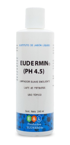 * 4 Pack Eudermin* Jabon Liquido Grado Dermatologico Ph 4.5