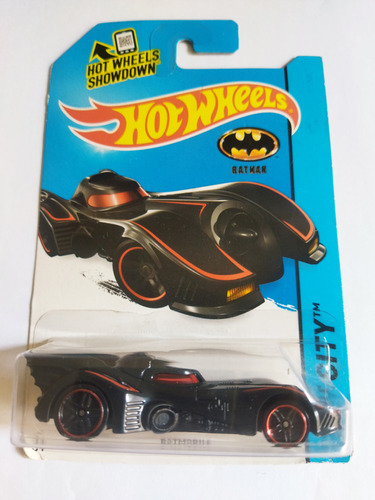 Hot Wheels Batman Batimovil Tim Burton 2015 Rojo Ba3