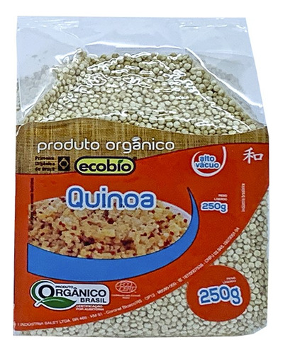 Quinoa Orgânica Em Grãos Alto Vácuo Ecobio 250 G