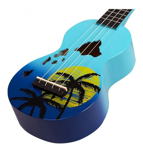 Imagen 4 de 10 de Ukelele Electroacustico Soprano Diseño Mahalo + Funda + Pua