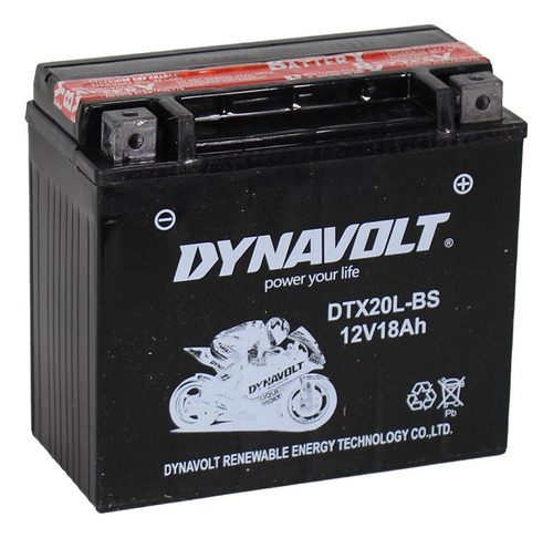 Acumulador Sellado Dynavolt Dtx20l-bs (ytx20l-bs)