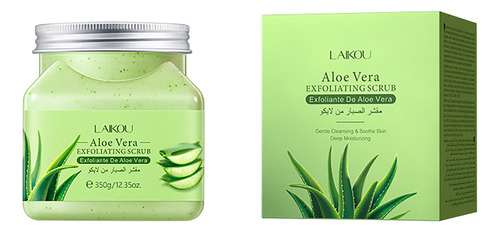 Exfoliante Corporal De Aloe Vera, 350 G, Limpia Los Poros Y