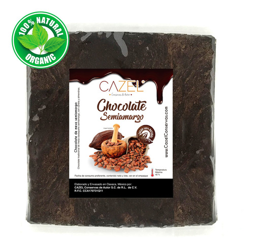 Chocolate Semiamargo Marqueta 500gr