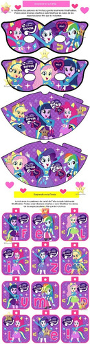 Kit Imprimible Candy Bar My Little Pony Equestria Girls Mas