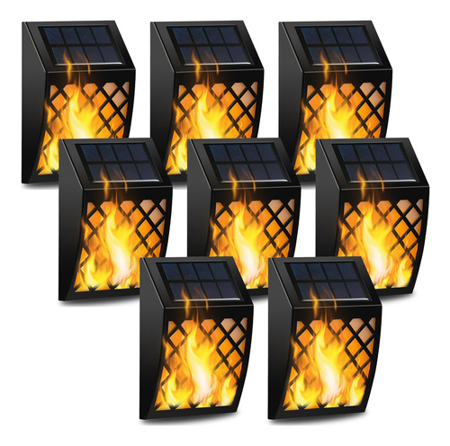 Dynaming Luces Solares De Pared Con Llama Para Exteriores