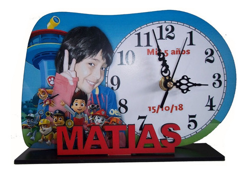 20 Reloj Souvenirs Cumpleaños Infantil  Personalizado Foto 