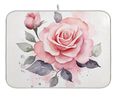 Estera De Secado De Platos Con Diseño De Rosas Rosas De Acua