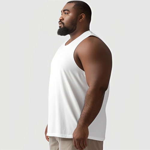 Camiseta Regata Plus Size Sf5 Gato Gordo Fofo