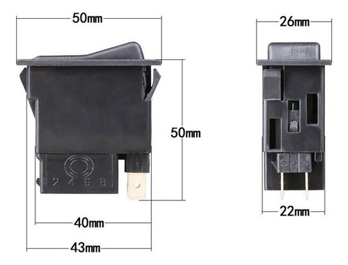 4 X 4pins Fog Light Rocker Switch On Off Control For Car