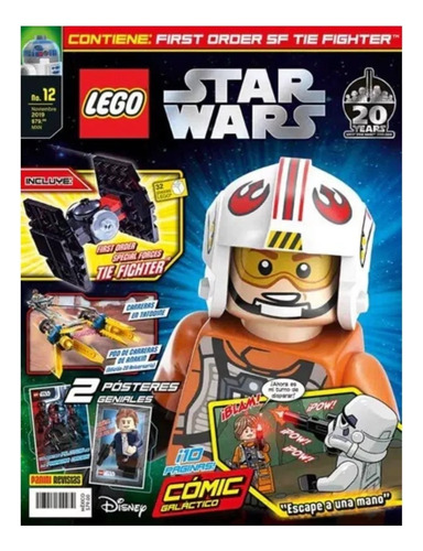 Revista Lego Star Wars #12 Nave First Order Tie Fighter