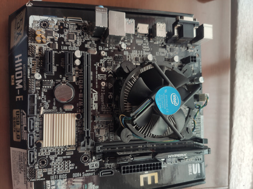 Kit Motherboard Asus H110m-e M2 Con Procesador Intel Negro (Usado)