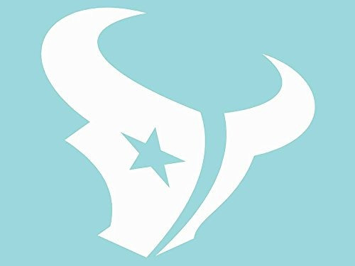 Calcomanía Blanca Con El Logotipo Del Equipo Houston Texans