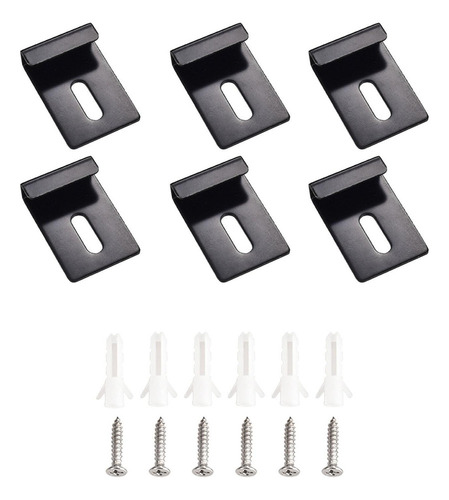 6 Piezas De Clips De Metal Para Colgar Espejos, Accesorios P