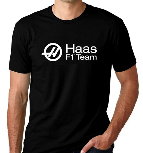 Camiseta F1 Equipe Escuderia Haas 2019 F1 Haas Team Algodão