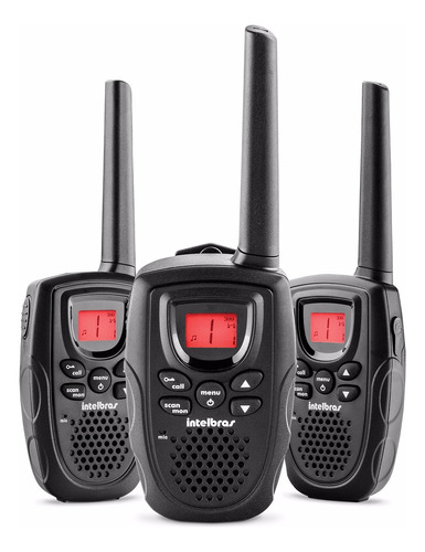 Kit Rádios Comunicador 26 Canais Rc5003 Com 3un Intelbras