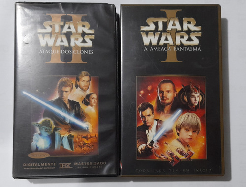 Star Wars Vhs Ameaça Fantasma E Ataque Dos Clones (Usado)